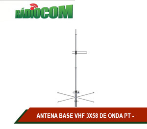 ANTENA BASE VHF 3X58 DE ONDA PT 