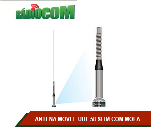 ANTENA MOVEL UHF 58 SLIM COM MOLA