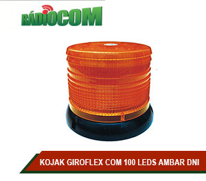 KOJAK GIROFLEX COM 100 LEDS AMBAR DNI