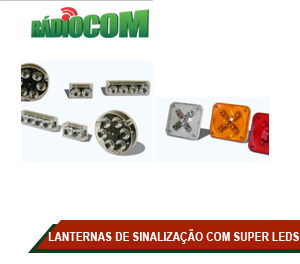 LANTERNAS DE SINALIZAÇÃO COM SUPER LEDS